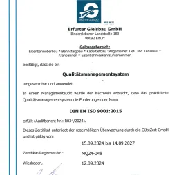 QM - Zertifikat 09.2027