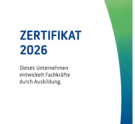 Zertifikat 2026 - Fachkräfte duch Ausbildung