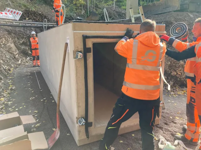 Gleis-Neubau - Gräfenroda Durchlass